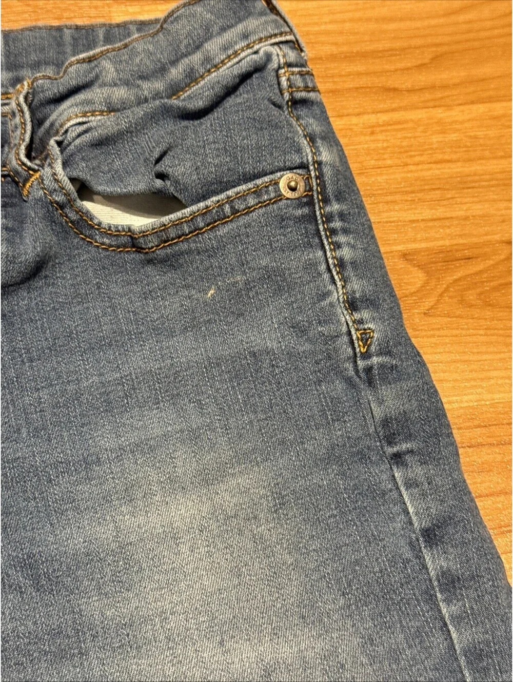 GAP Kids Boys Stretch Slim Jeans Medium Wash Blue Denim Size  8 Regular